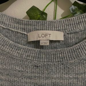 Grey knitted sweater
